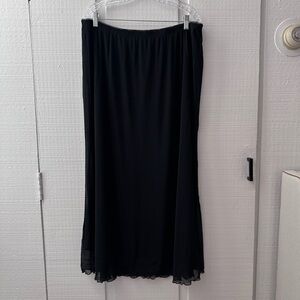 Chic Black Midi Skirt for Women